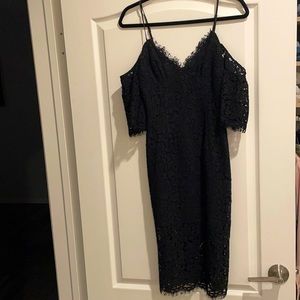 Bardot lace dress